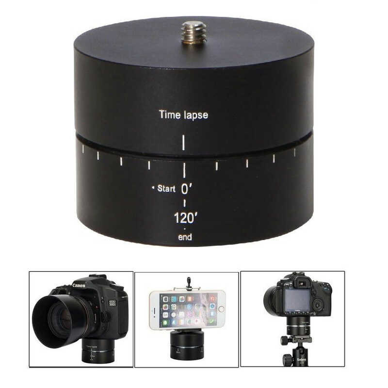 ▣ Selens 360 องศาเลื่อนหมุน Time Lapse Stabilizer ขาตั้งกล้องอะแดปเตอร์สำหรับโกโปร DSLR