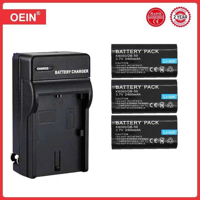 ▥ 4 ชิ้น Klic-8000 Db-50 Klic 8000 Klic8000 แบตเตอรี่สําหรับ KODAK Z612 Z712 Z812 คือ Z1085 Z10