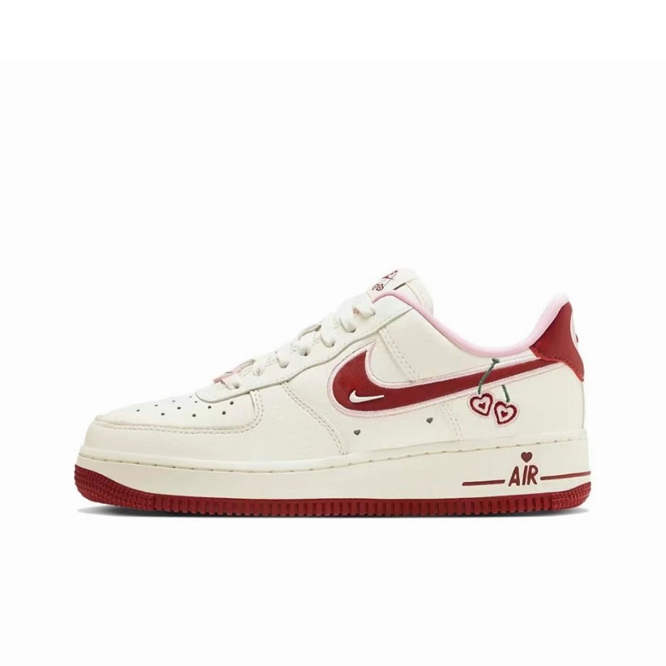 ♞,♘ลิขสิทธิ์แท้ Nike Air Force 1 Low 07 LX Valentine's Day รองเท้ากีฬา TRD