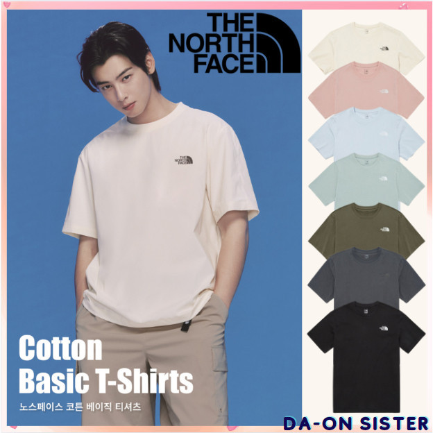 ♞,♘,♙,[ The NORTH FACE ] เสื้อยืดแขนสั้น UNISEX Cotton Basic 8color korea แท้ 100% SGK FTH