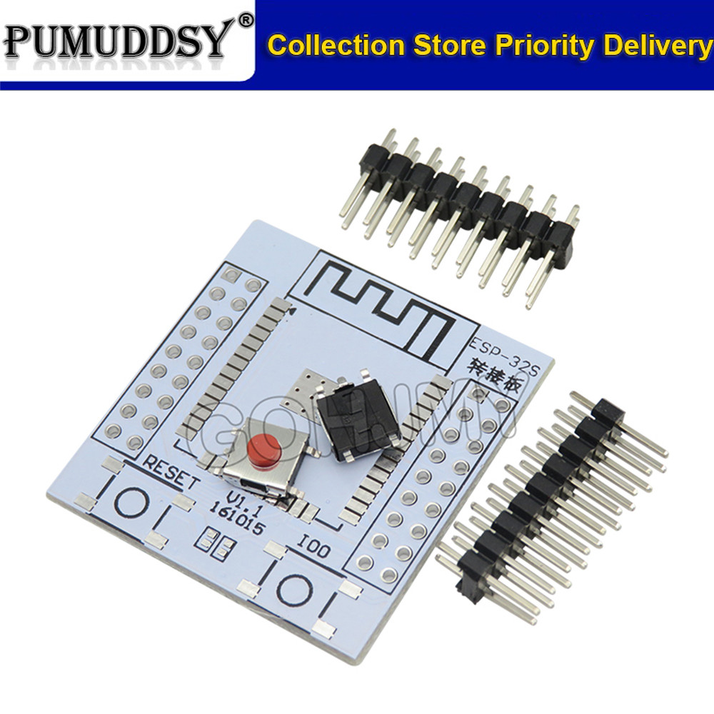 ESP32 ESP32S โมดูลบลูทูธไร้สาย WIFI สําหรับอะแดปเตอร์บอร์ด Pinboard โมดูลแปลง ESP-32 ESP-32S