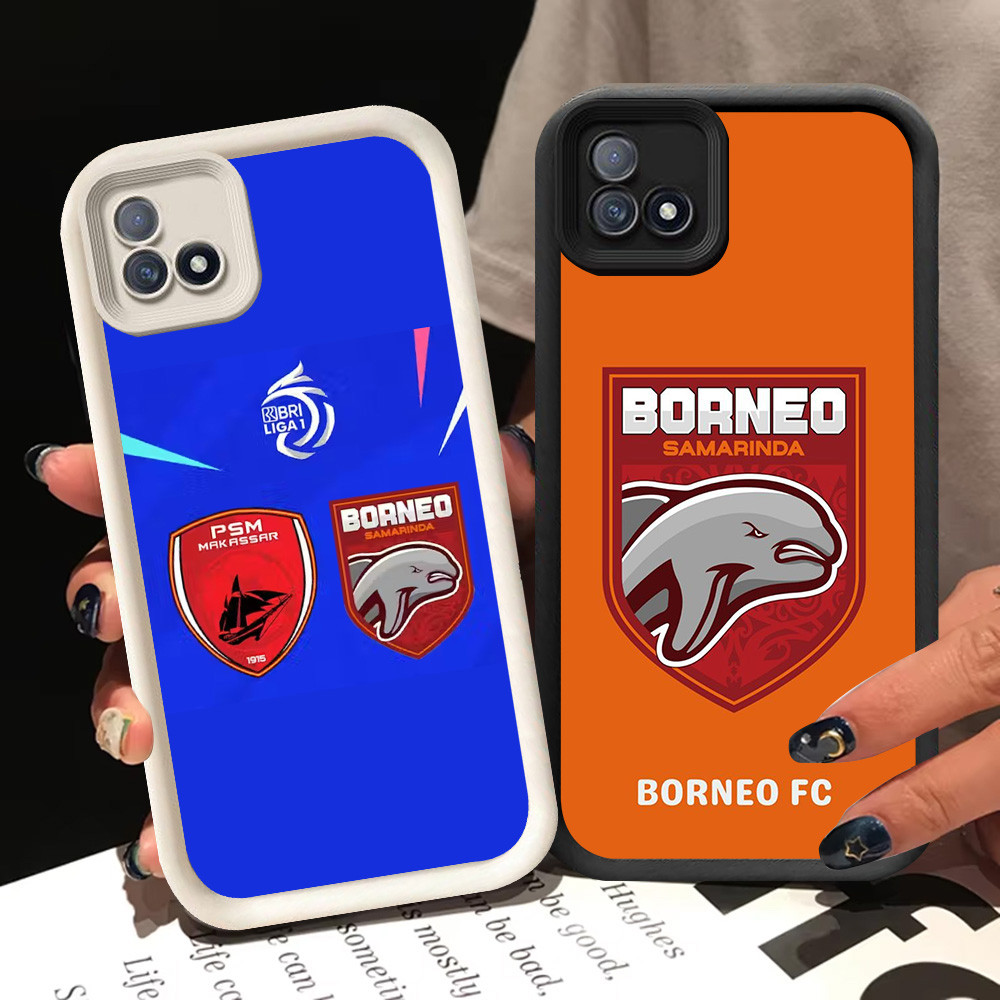 BI74 Borneo FC Casing สําหรับ Realme C20A C20 C11 2021 สีขาวสีดํา