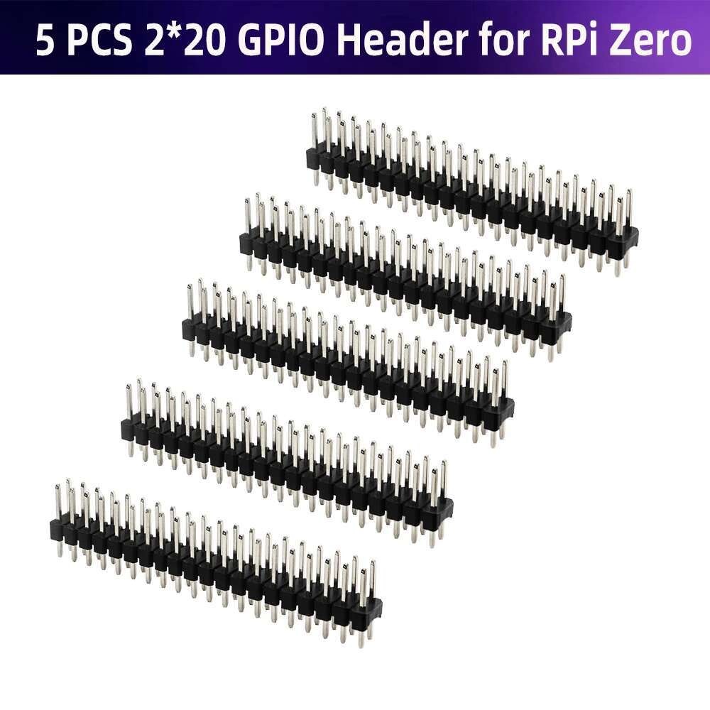 VN 5 PCS 2*20 Pin GPIO Header อะแดปเตอร์สําหรับ Raspberry Pi Zero 2 W Banana Pi Zero M2 BPI-M2 Zero