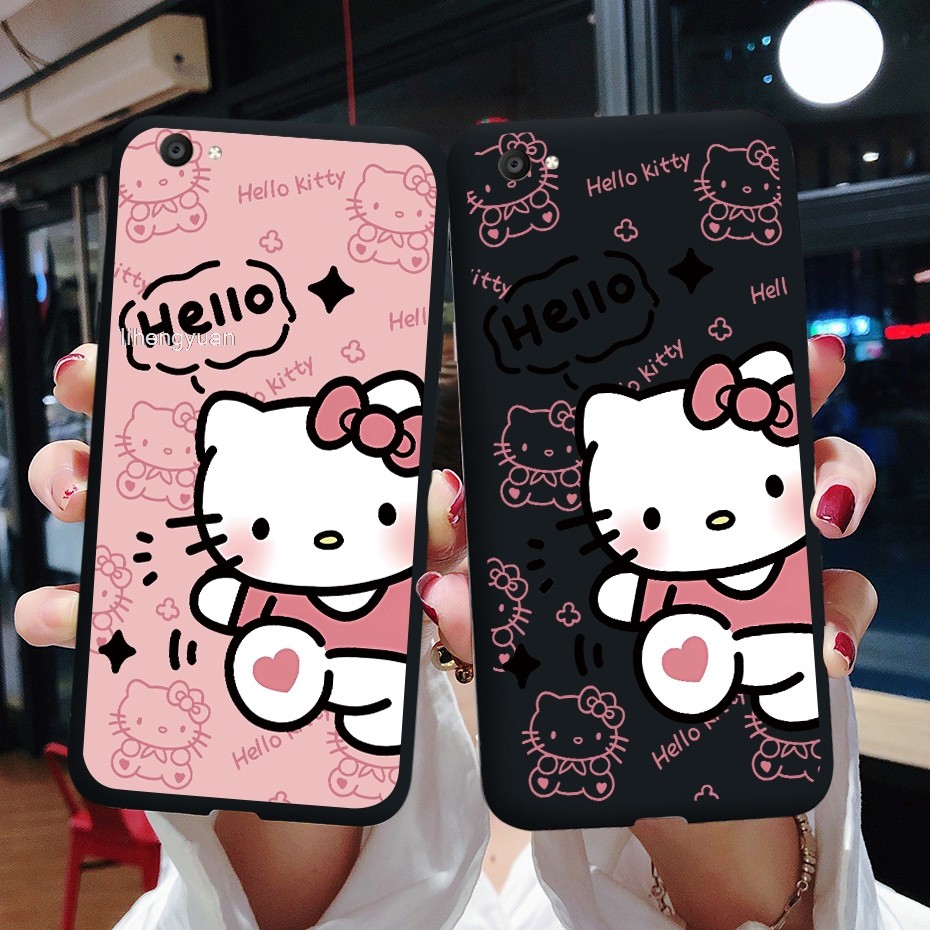 เคสโทรศัพท์ Hello Kitty Vivo Y55 Y55s Y55L 2017 1610 1603 Casing Soft Case