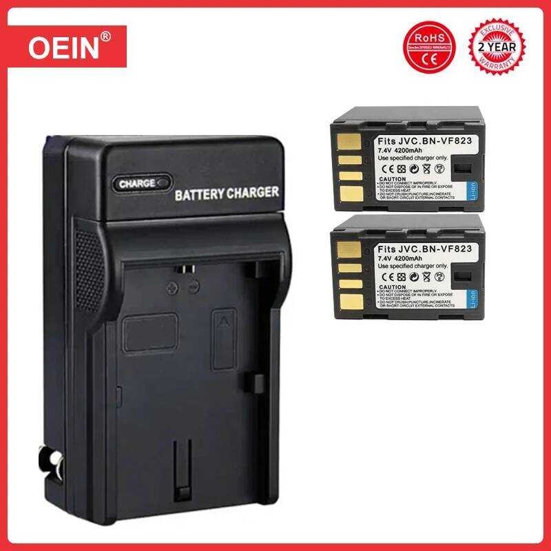 ❃ 4200Mah Bn-Vf823u แบตเตอรี่ + LED USB Bn-Vf823 สําหรับ JVC BN Vf823 Vf823u Gz-Hm200 Gy-Hm170 ❃