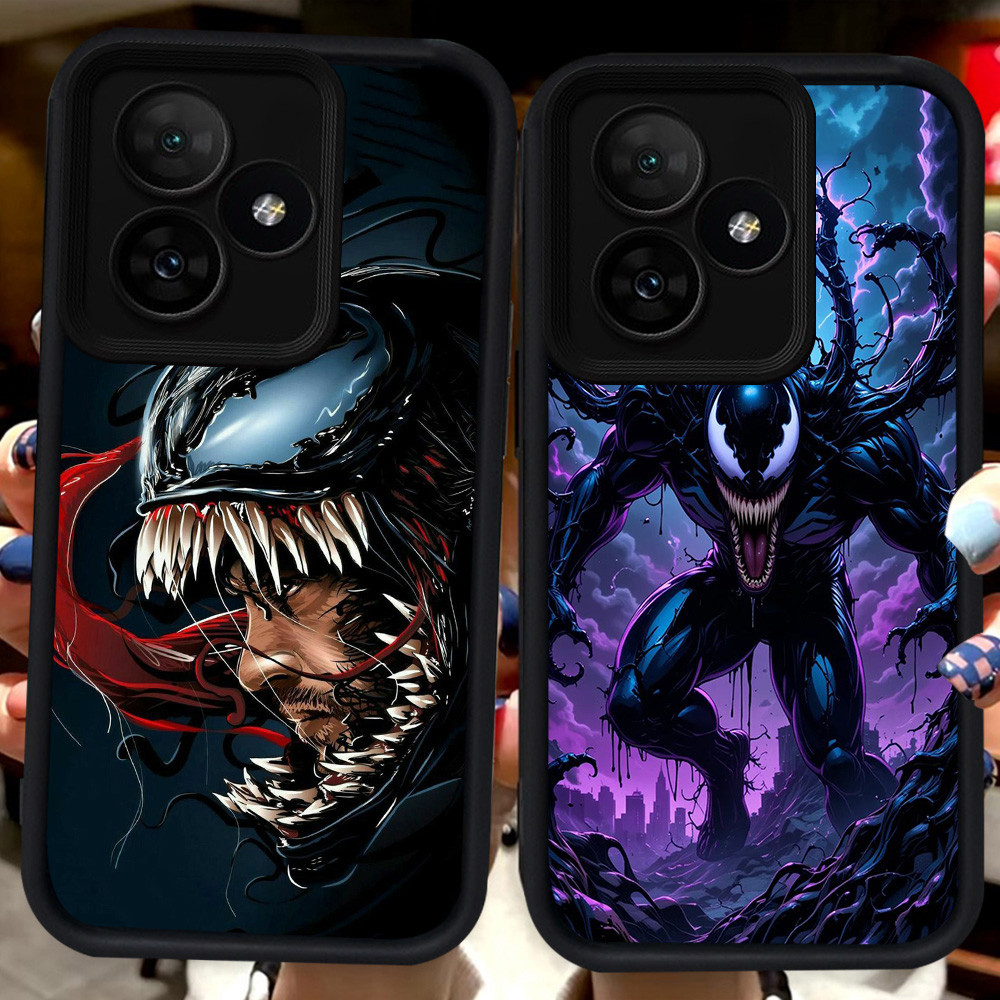 ปลอกสีดําสําหรับRealmeหมายเหตุC55 C35 C61 C31 C33 C53 60 C63 GT 6 C67 50 Narzo 50A Prime C51 5G H101