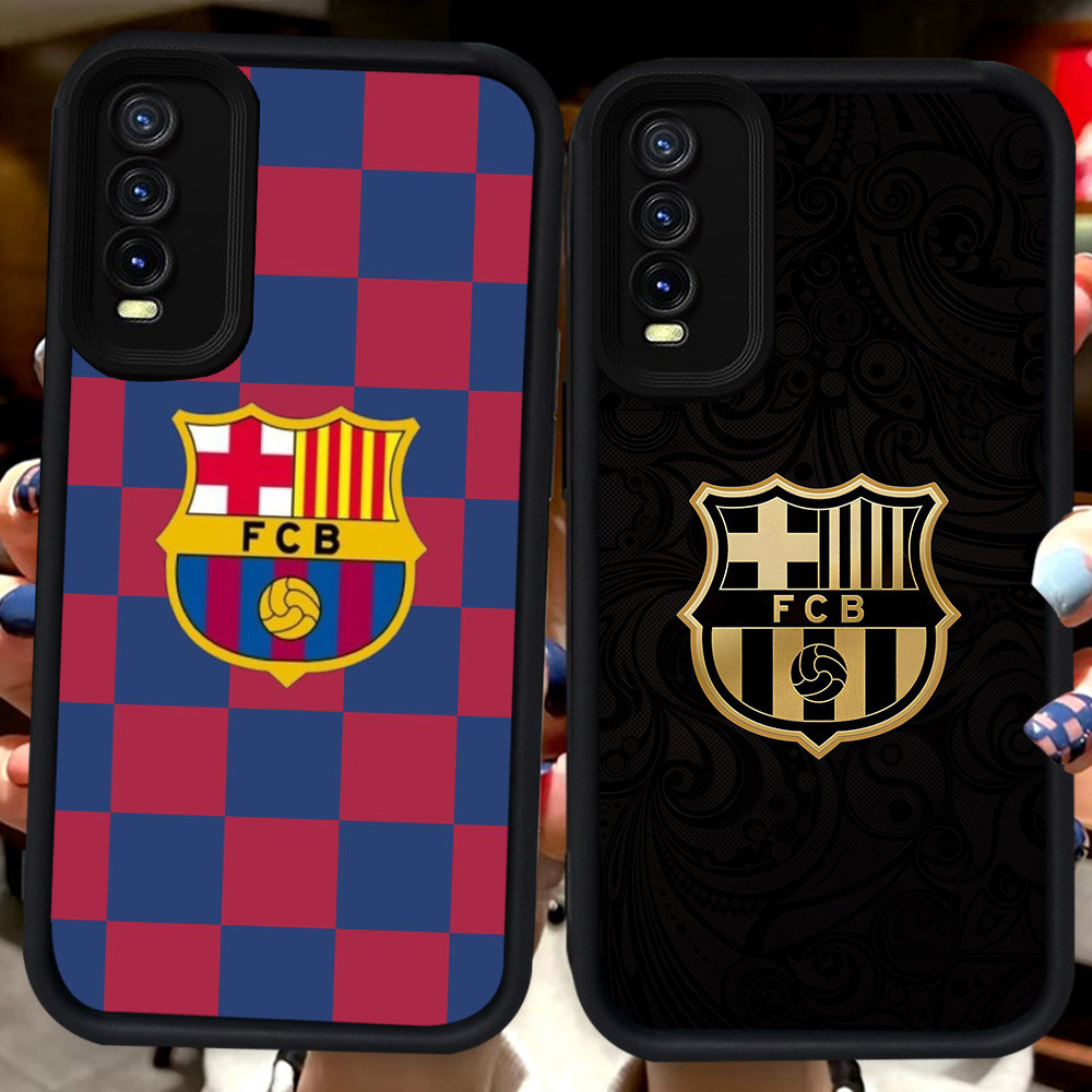 ปลอกสีดําสําหรับ VIVO Y11s Y20i S1 Pro Y20 Y66 Y20s Y83 V15 V17 V19 Neo Y12s H48 FC Barcelona