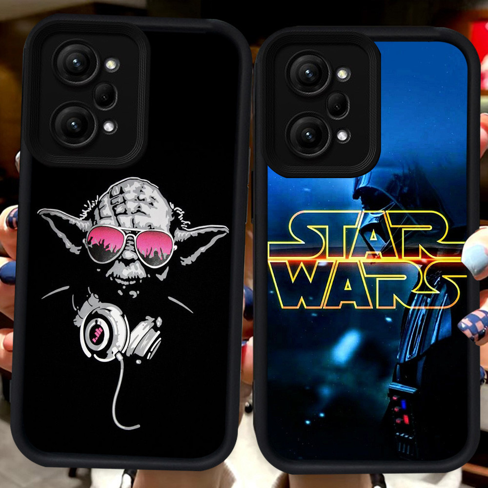 ปลอกสีดําสําหรับ Xiaomi Redmi POCO X5 หมายเหตุ 14 14T F5 12 F6 Pro 5G H4 Star War