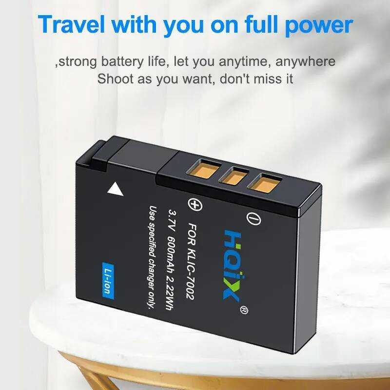 ▥ HQIX สำหรับ Kodak EASYSHARE V530 V630ซูมกล้อง Klic-7002 Charger แบตเตอรี่