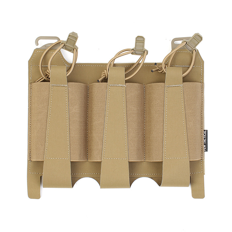 [หุ้นล่าสุด] PEW Tactical Triple Mag Pouch FERRO STYLE TEAR Front Flap สําหรับ FCPC V5 Vest FP07