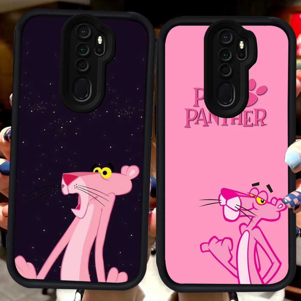 ปลอกสีดําสําหรับ OPPO Reno 2Z A39 A37 A83 F11 2F A9 A5 2020 Pro H86 Pink Panther