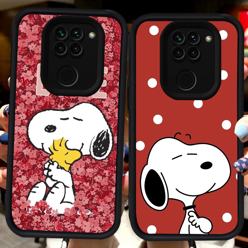 ปลอกสีดําสําหรับ Xiaomi Redmi Note 8 9S 9 Pro Max H87 Snoopy