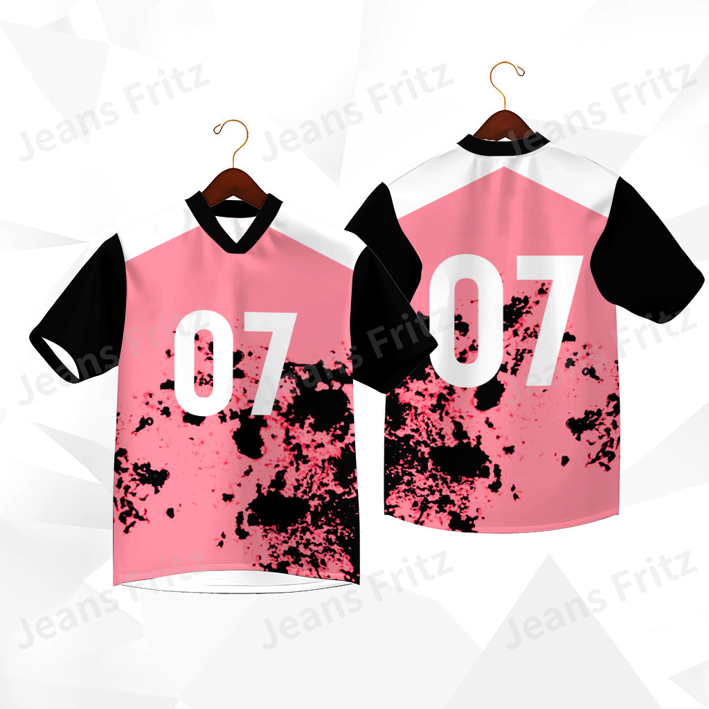 Free Custome Street Style Jersey Unisex แขนสั้น V คอจํานวนพิมพ์ผู้หญิงโบว์เสื้อยืด Plus ขนาด Coquett