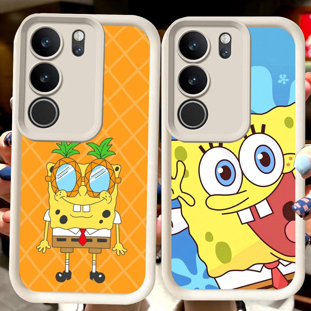 H73 SpongeBob ปลอกสีขาวสําหรับ Infinix HOT หมายเหตุ 50X 50S 60i 50 50i 60 Pro Plus 5G