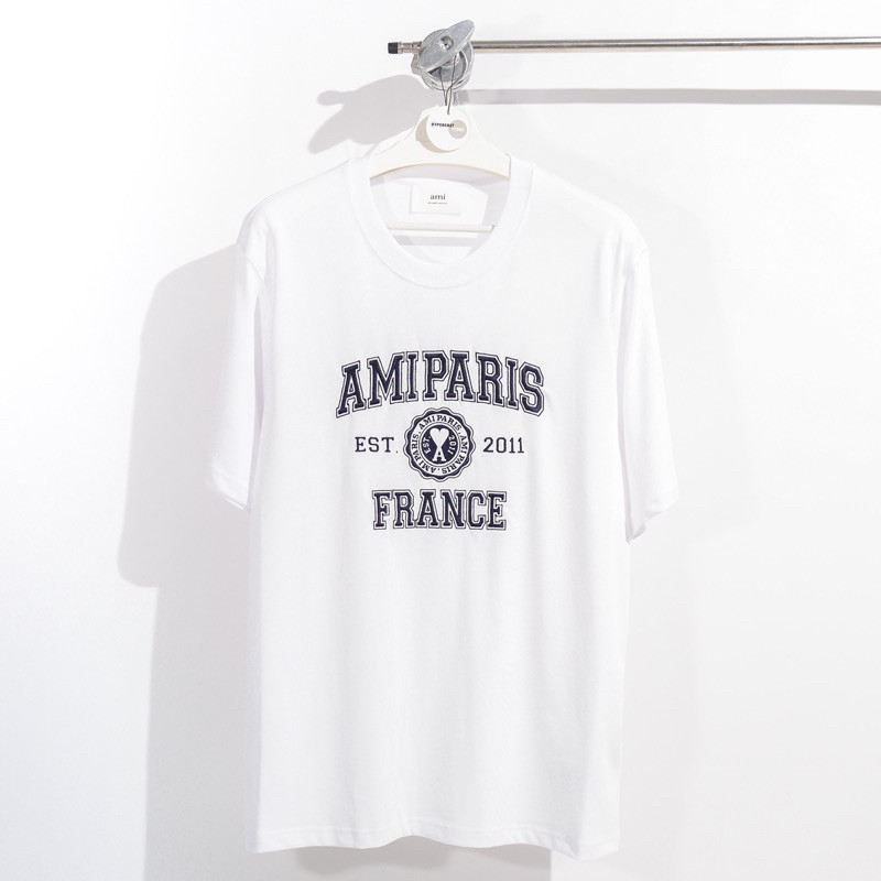 ♞,♘,♙Ami Paris France embroidered t-shirt JHG