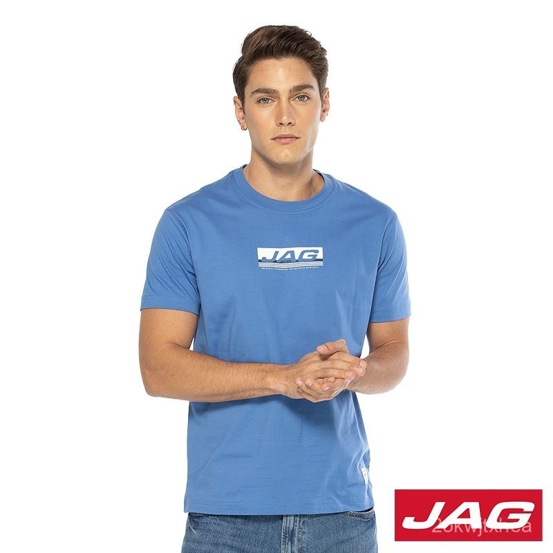 ♞【High quality】Jag Men's Logo Tee JHG