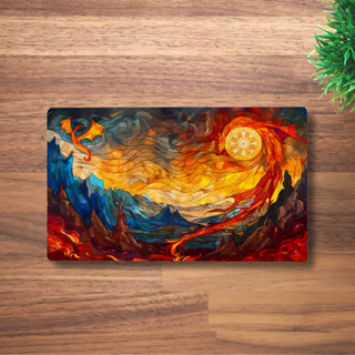 Mountain Land MTG Playmat สําหรับ TCG, OCG, Dnd Deskmat, แผ่…