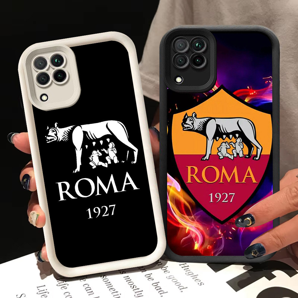 BI68 AS-Roma Casing สําหรับ Samsung Galaxy A12 A22 5G สีขาวสีดํา