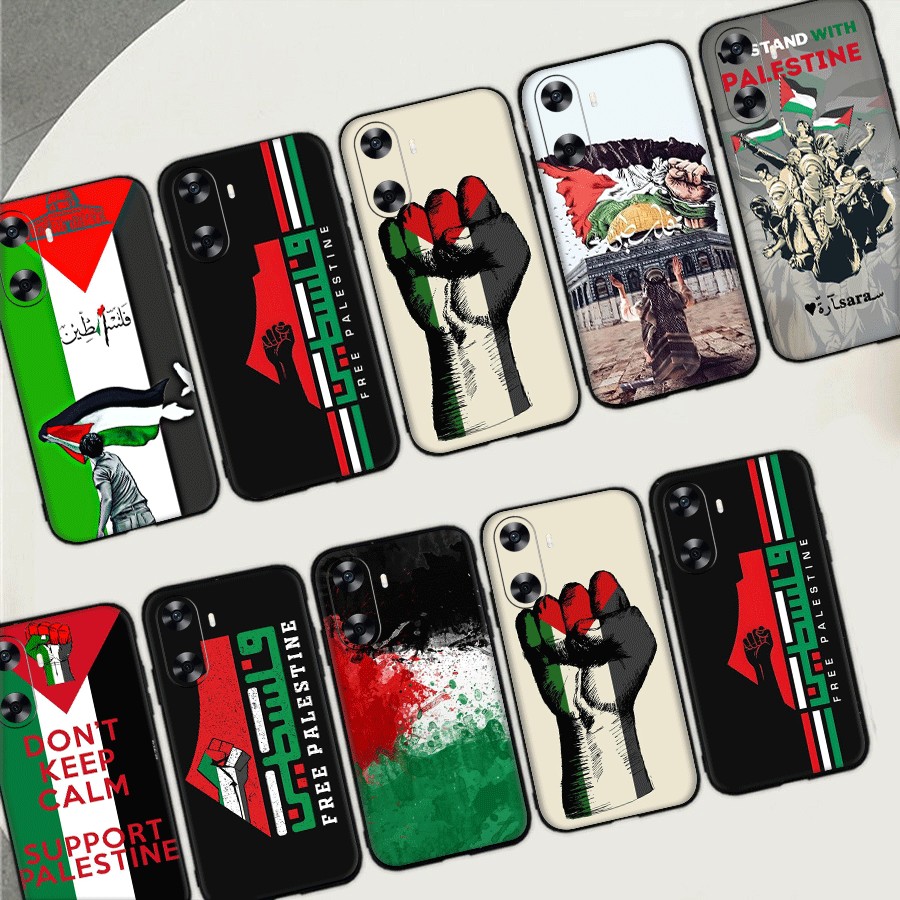 D5J Palestine มาสําหรับ Huawei Nova 2i 2 Lite 3 3i 4E 5i 5T 7 10 SE 8i Y61 TPU ซิลิโคนอ่อนนุ่มกันกระ