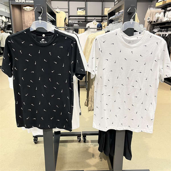 ♞,♘nike เสื้อวอร์ม nike เสื้อยืดแขนสั้นผู้ชาย Nike/Nike ของแท้ Summer Breathable Casual Sportswear