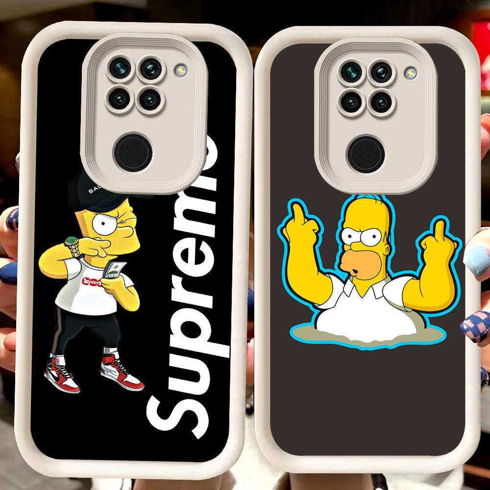 H88 The Simpsons ปลอกสีขาวสําหรับ Xiaomi Redmi Note 9 8 9S Pro Max