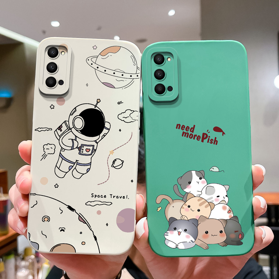 ปลอกสําหรับOppo Reno 4 4G 5Gกรณีแฟชั่นการ์ตูนนักบินอวกาศซิลิโคนอ่อนนุ่มกันกระแทกสําหรับReno4 กระเป๋าโทรศัพท์สําหรับOppoReno 4 กรณีKafaกันชนปกหลัง ราคา ถูกที่สุด ดีลบีเคเค แกลเลอรีภาพที่ 2
