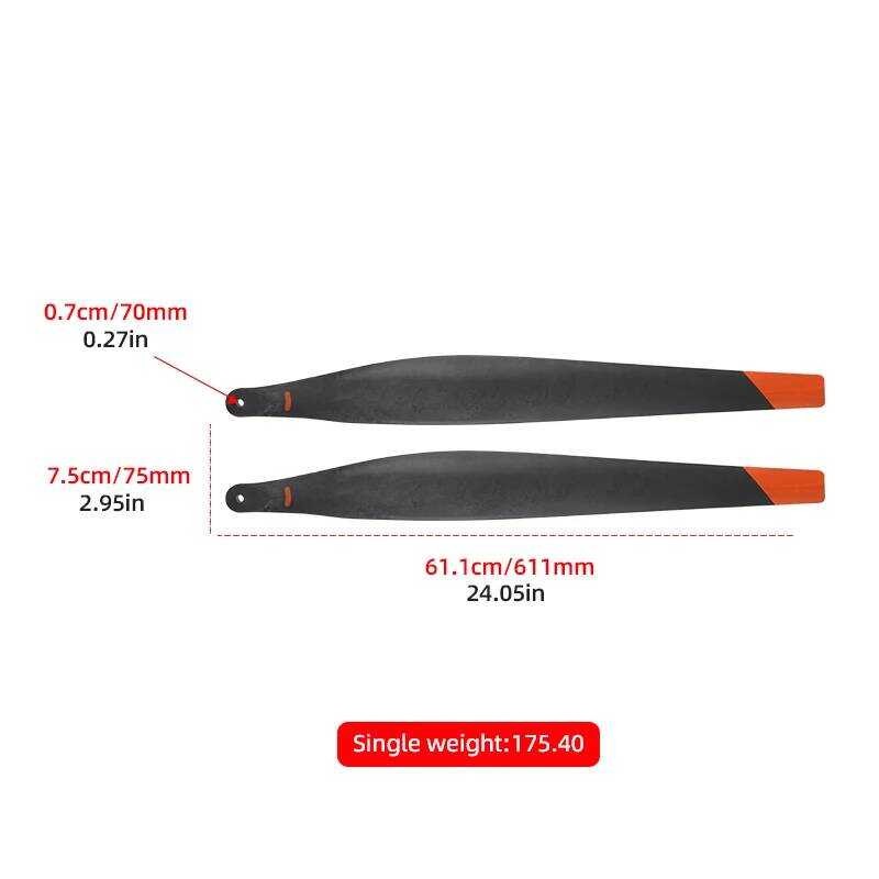 ❃ 5018 Paddle การเกษตรสำหรับ DJI T25 / T25p - คาร์บอนไฟเบอร์พับ Cw / Cw Paddle, ชิ้นส่วนที่ทนทานและ 