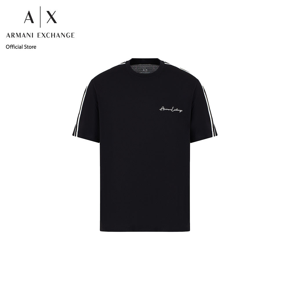 ♞Armani Exchange เสื้อยืดผู้ชาย รุ่น 8NZTSG-ZJ9AZ-1200 - สีดำ RDH