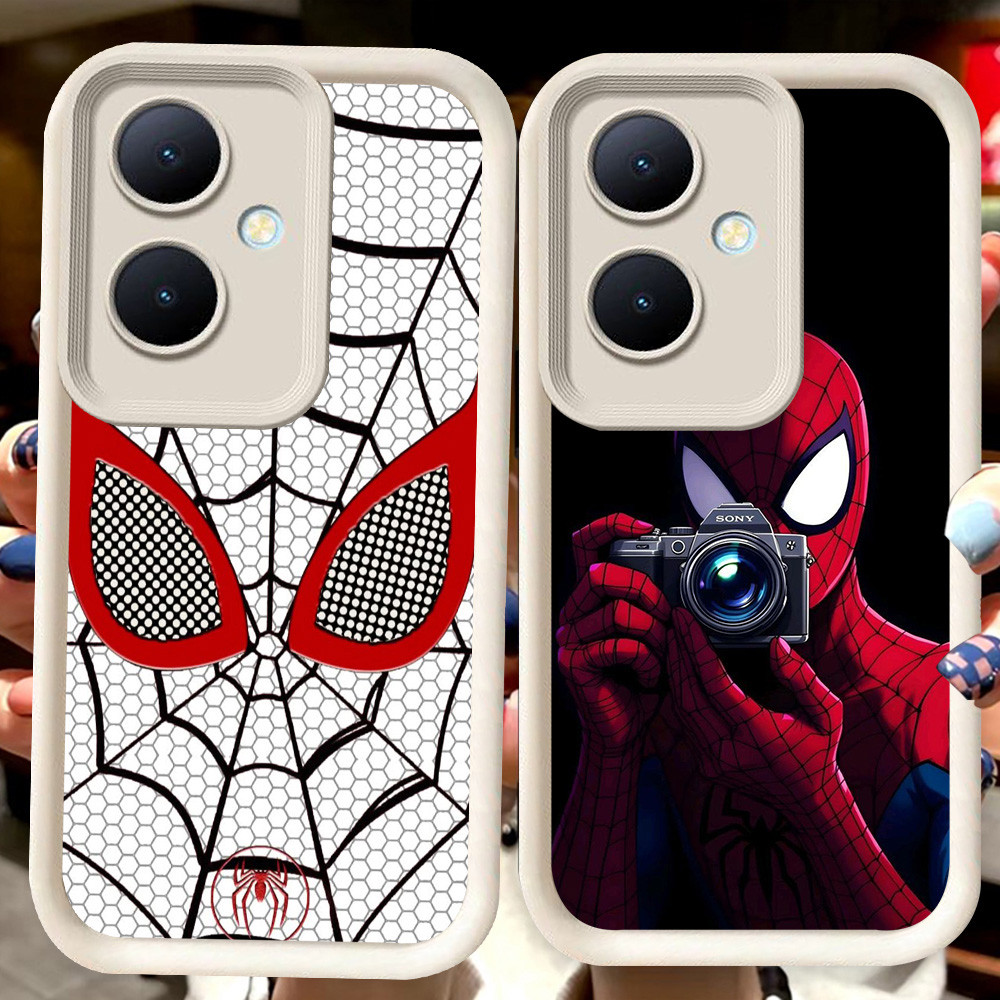 H64 Spider-Man ปลอกสีขาวสําหรับ OPPO Reno 10 11 8T 11F 13F Pro 5G
