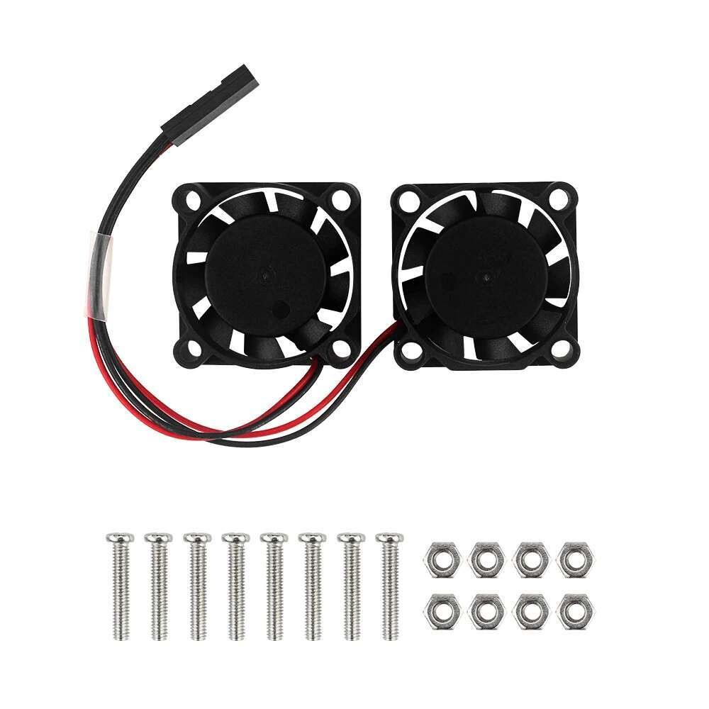 VN พัดลมคู่โมดูล 25 x 25 x 7 มม. พัดลมระบายความร้อน 5V GPIO ขับเคลื่อนพัดลมแบบไม่มีแปรงเข้ากันได้กับ