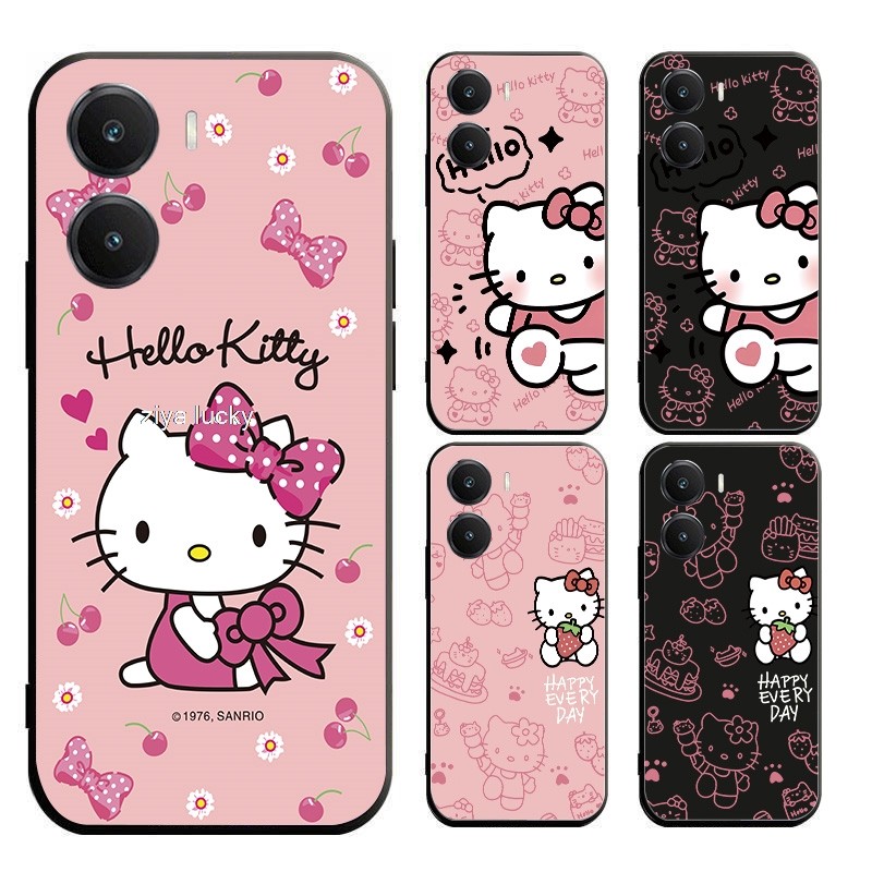 VIVO Y16 4G VIVO Y56 5G เคส TPU แบบนุ่มลายการ์ตูนคิตตี้