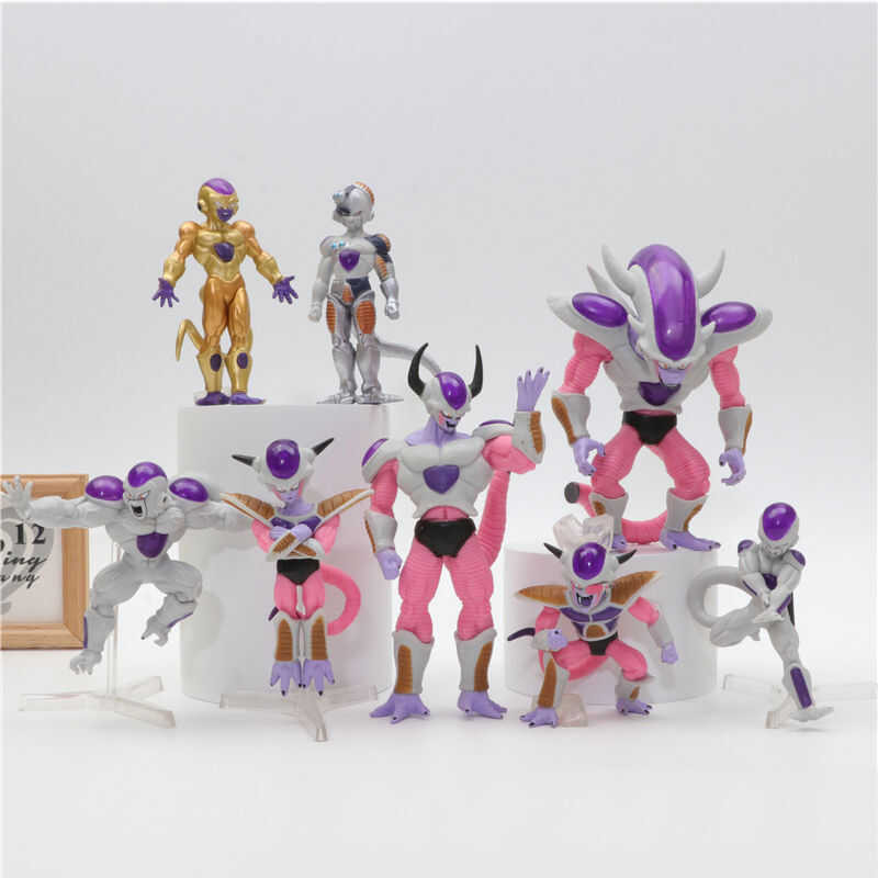 LY 8 ชิ้น/เซ็ต Dragon Ball Z Frieza รูปตู้แช่แข็งรูปที่สามตุ๊กตา PVC Action Figures Collection ของเ