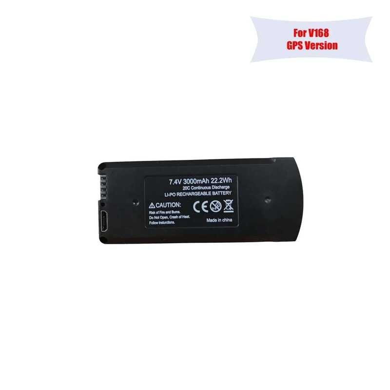 ▥ PRO MAX Drones GPS Profesional 3000/2000Mah V168 Drone ชาร์จ Li-Po แบตเตอรี่ RC Quadcopter อุ