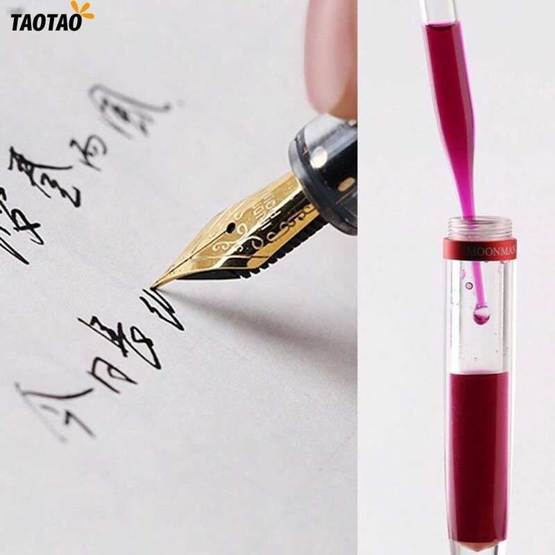 LY ▶ Moonman M2 Transparent Fountain Pen Extra Fine Nib With Box ❣T.Tao