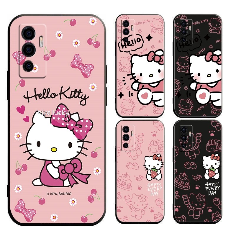 Vivo V23e Vivo Y75 2022 เคส TPU แบบนุ่มลายการ์ตูนคิตตี้