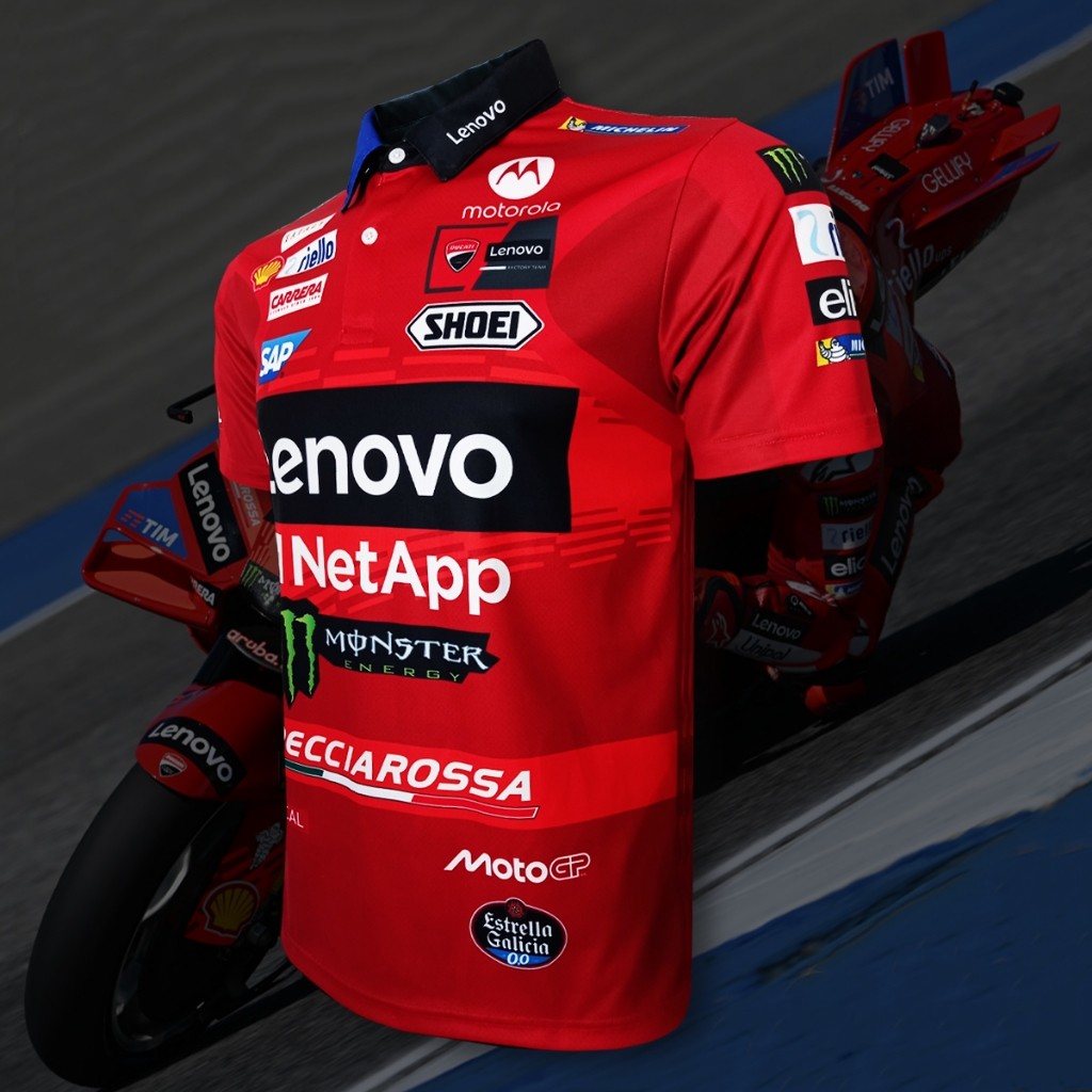เสื้อPolo MotoGP เสื้อโปโลทีม ดูคาติ เลโนโว่ 2025 MG0210 รูปที่ 3