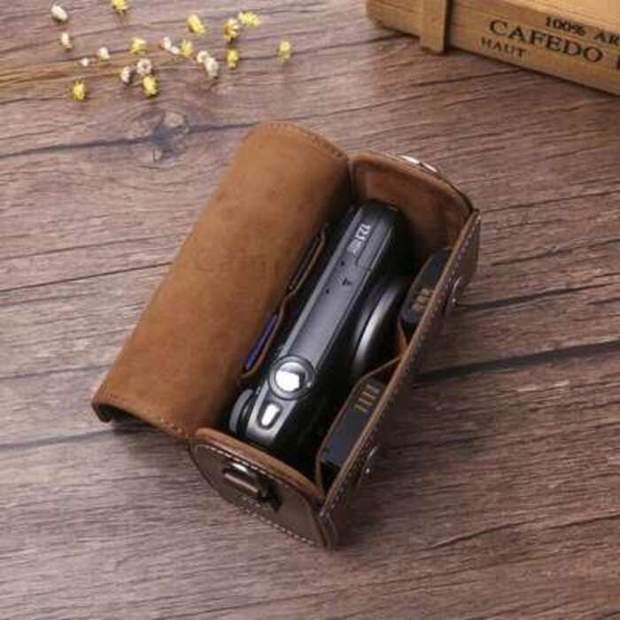 Retro กระเป๋ากล้องหนังสําหรับ Micro single SONY RX100 VII VI V VA IV III II HX90V HX90 HX80 HX99 HX9