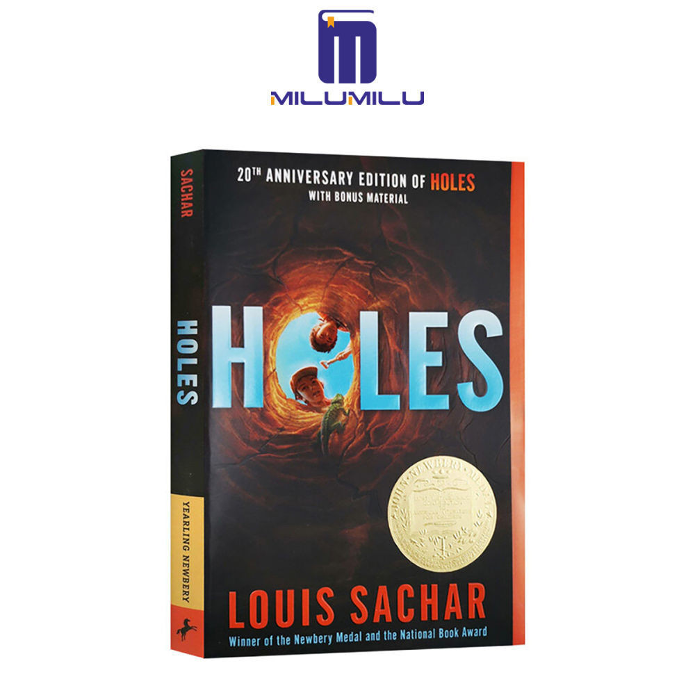 หลุม (Holes Series) หนังสือปกอ่อนโดย Louis Sachar หนังสือนวนิยายภาษาอังกฤษต้นฉบับ