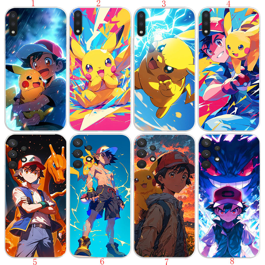 Redmi Note 5 5 Pro 6 6 Pro 7 7 Pro 10S 10 10T 10 Pro 11 PRO 11S 4g CX18 Pikachu อะนิเมะนุ่มโปร่งใสเค