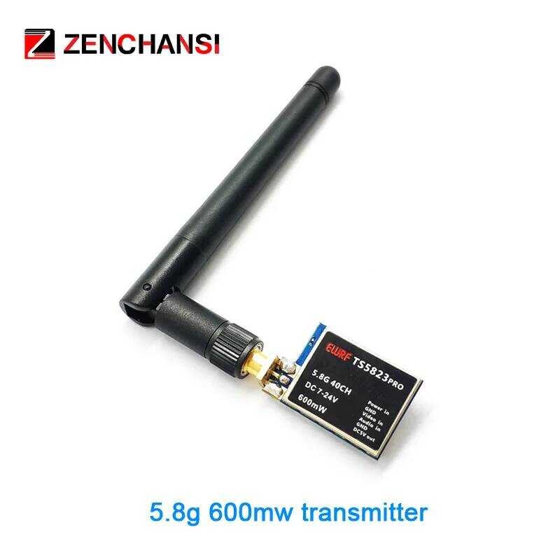 ▥ 40Ch 7 นิ้ว HD IPS 1024*600 จอภาพ 3 ช่อง Dual Video กล้อง FPV 5.8G 600Mw เครื่องส่งสัญญาณวิดี