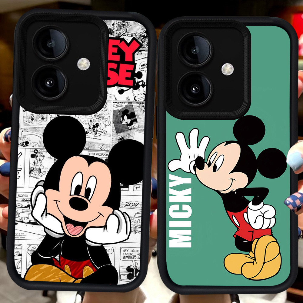 ปลอกสีดําสําหรับ OPPO A3 A3X A79 A5 A5X Pro 5G H107 Mikey Mouse