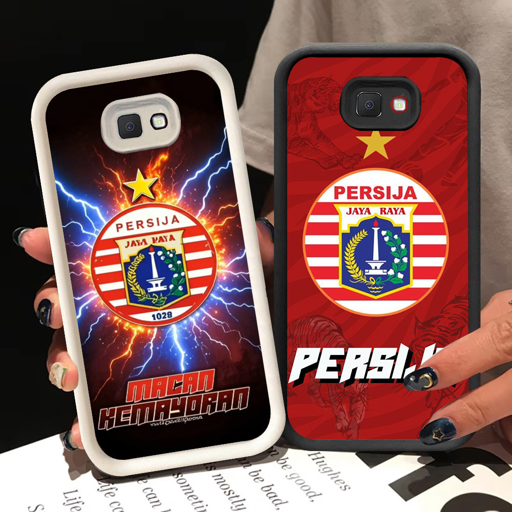 BI92 Persija Casing สําหรับ Samsung Galaxy J6 J7 Pro J4 J2 Prime Plus White Black