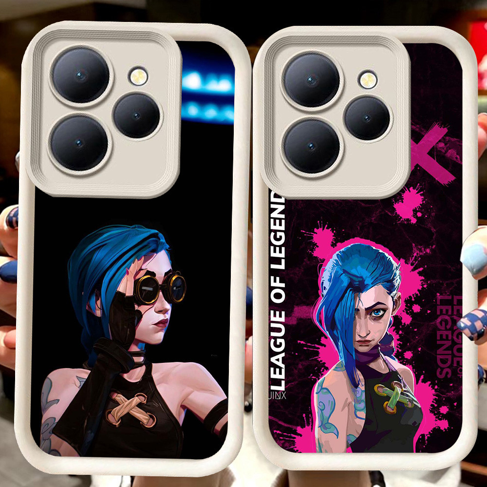 H39 Jinx ll Arcane ปลอกสีขาวสําหรับ ITEL A70 RS4 A80 P65 A50 S23 P55 A90 5G City 100