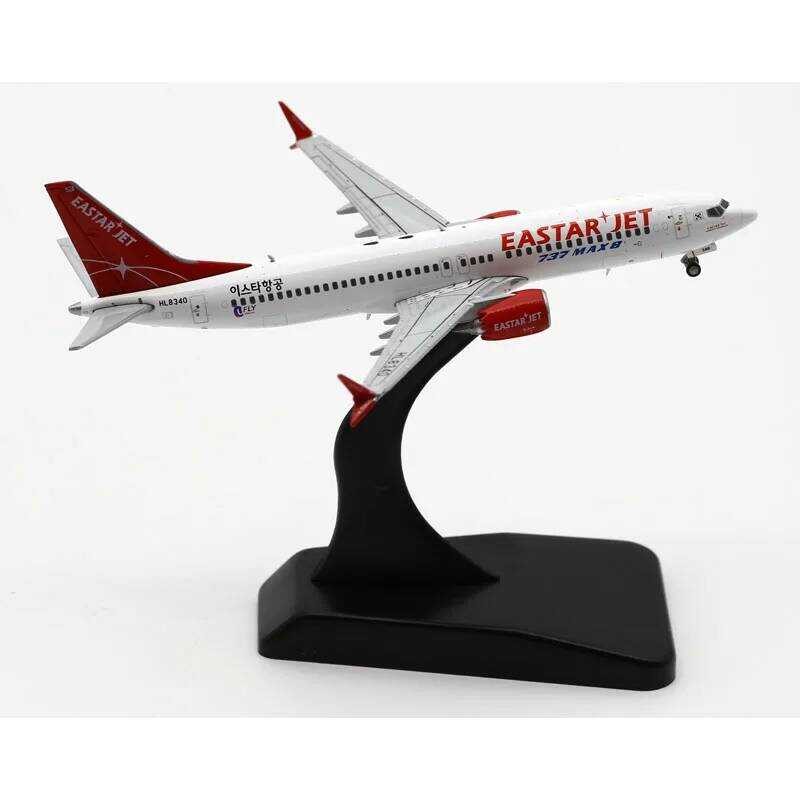 ของขวัญเครื่องบินสะสมโลหะผสม ★ Xx4133 JC Wings 1:400 เครื่องบิน Eastar Jet Boeing B737 MAX 8 โม