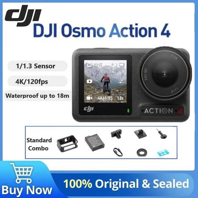 ❃ DJI Osmo Action 4 Standard Combo - กล้องแอคชั่นแคมเมรากันน้ํา 4K/120Fps พร้อมเซ็นเซอร์ขนาด 1/ ❃