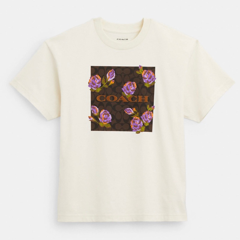 ♞,♘ของแท้จากช้อป เสื้อยืด T-shirt COACH RDH