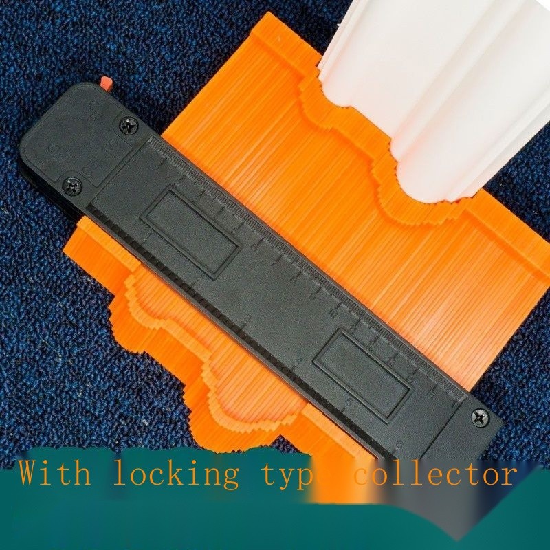 Universal Take-up Multifunctional Shape Profile Gauge ช่างไม้ Curve Contour Gauge ไม้บรรทัดการวัดอาร