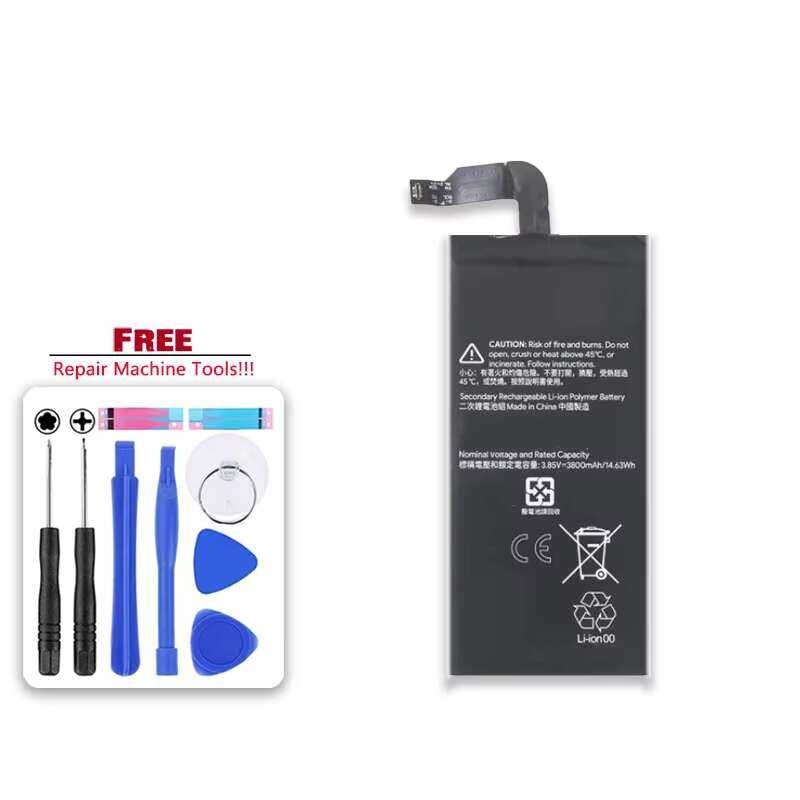 3800mAh Long-Lasting Mobile Phone แบตเตอรี่ for HTC For Google Pixel 5XL 5X - G025A-B Replacement
