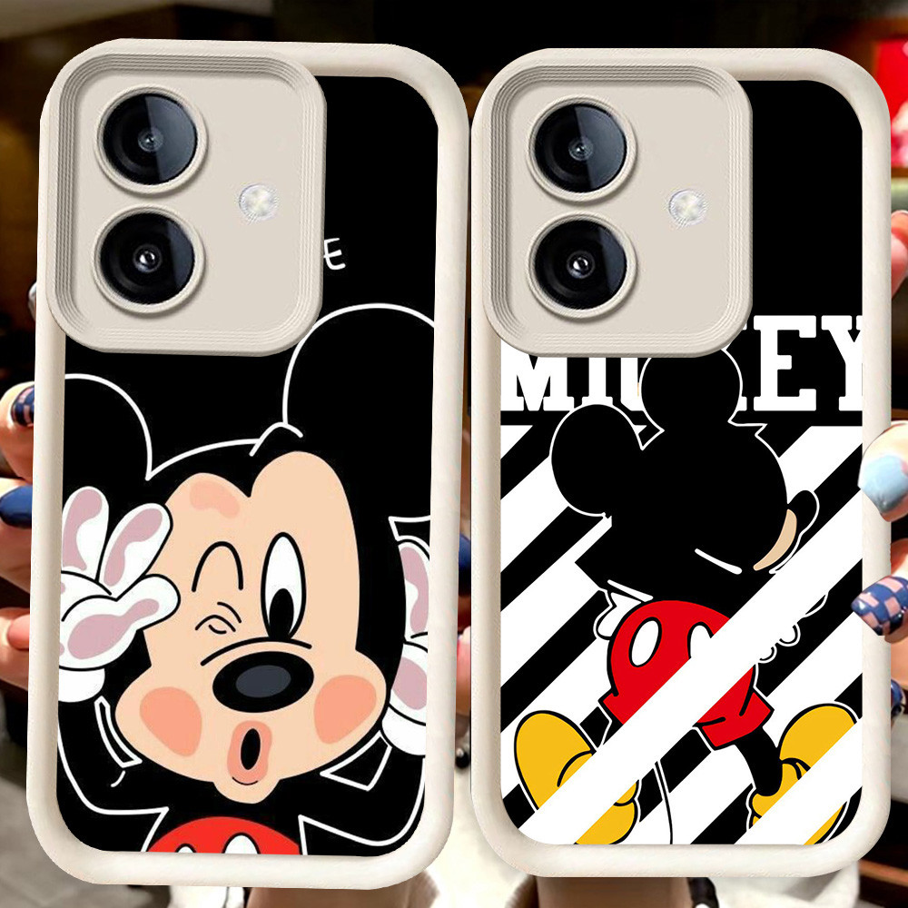 H53 Mickey Mouse ปลอกสีขาวสําหรับ OPPO A3X A3 A79 A5 A5X Pro 5G