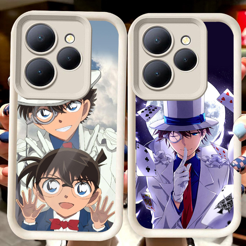 H23 Detective Conan ปลอกสีขาวสําหรับ ITEL A70 RS4 A80 P65 A50 S23 P55 A90 5G City 100